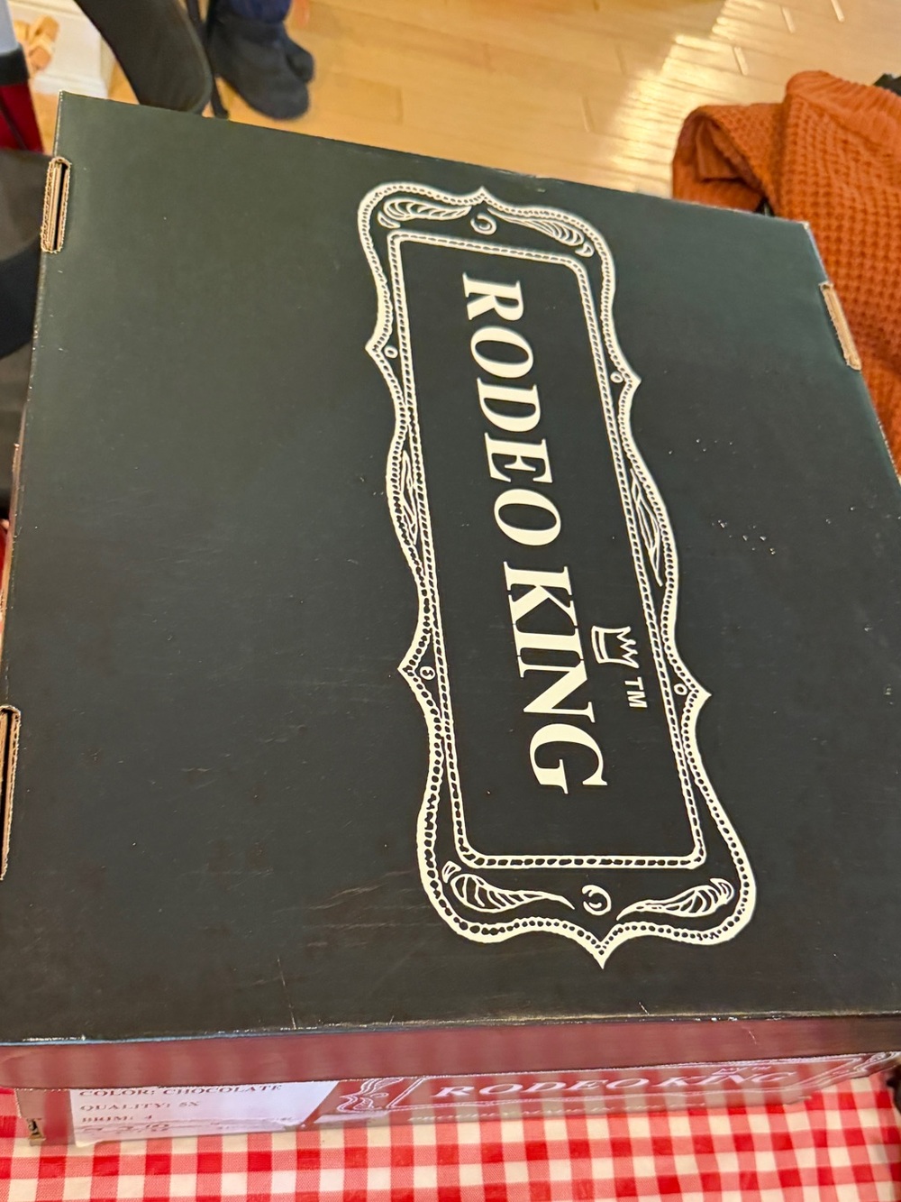 Rodeo King 5X Beaver Felt Cowboy Hat Chocolate 7 3/8 Style #46 Rodeo USA NEW BOX - Picture 11 of 12